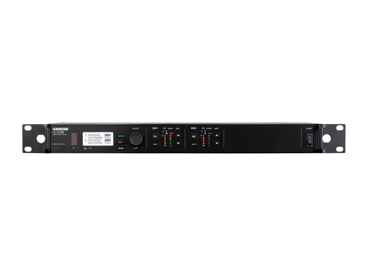 Location Récepteur double ULX-D rackable 1U Shure Toulouse Micros